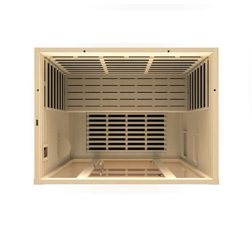 GoldenDesigns DYN-6315-02 Vila 3 Person Ultra Low EMF Far Infrared Sauna (New)