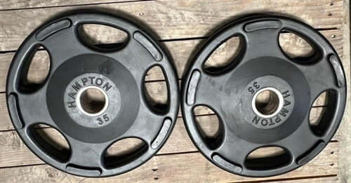 Hampton Olympic Grip Plate Set - Urethane Encased 275lbs (Used - "as is")