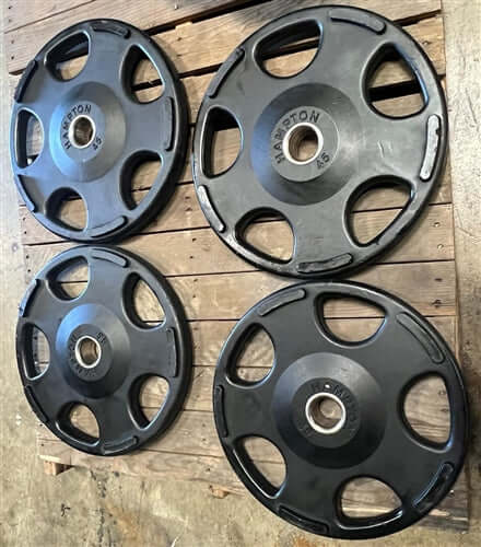 Hampton Olympic Grip Plate Set - Urethane Encased 275lbs (Used - "as is")