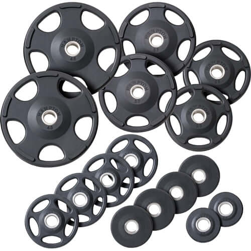 Hampton Olympic Grip Plate Set - Urethane Encased 275lbs (Used - "as is")