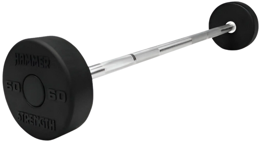 Hammer Strength Fixed Barbell Set 20-60 lbs w/Life Fitness Axiom Rack